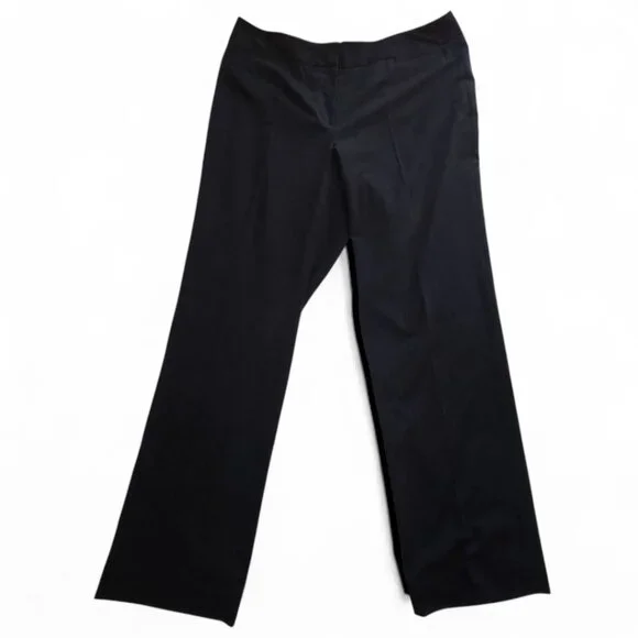 Liz Claiborne Black Straight Leg Dress Pants Size 14 Audra Style - Picture 3 of 8